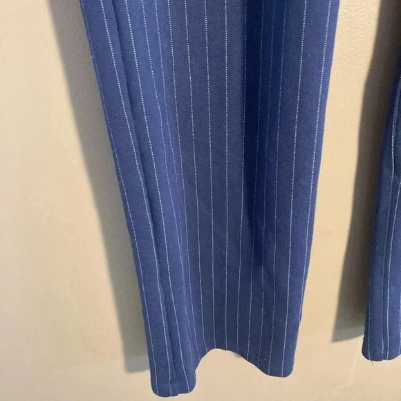 Betabrand striped navy  pants - Picture 3 of 6